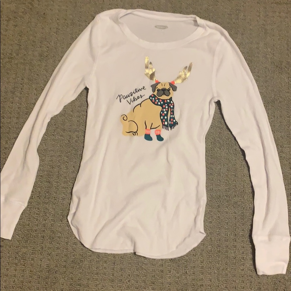pawsitive vibes pajama shirt christmas holiday